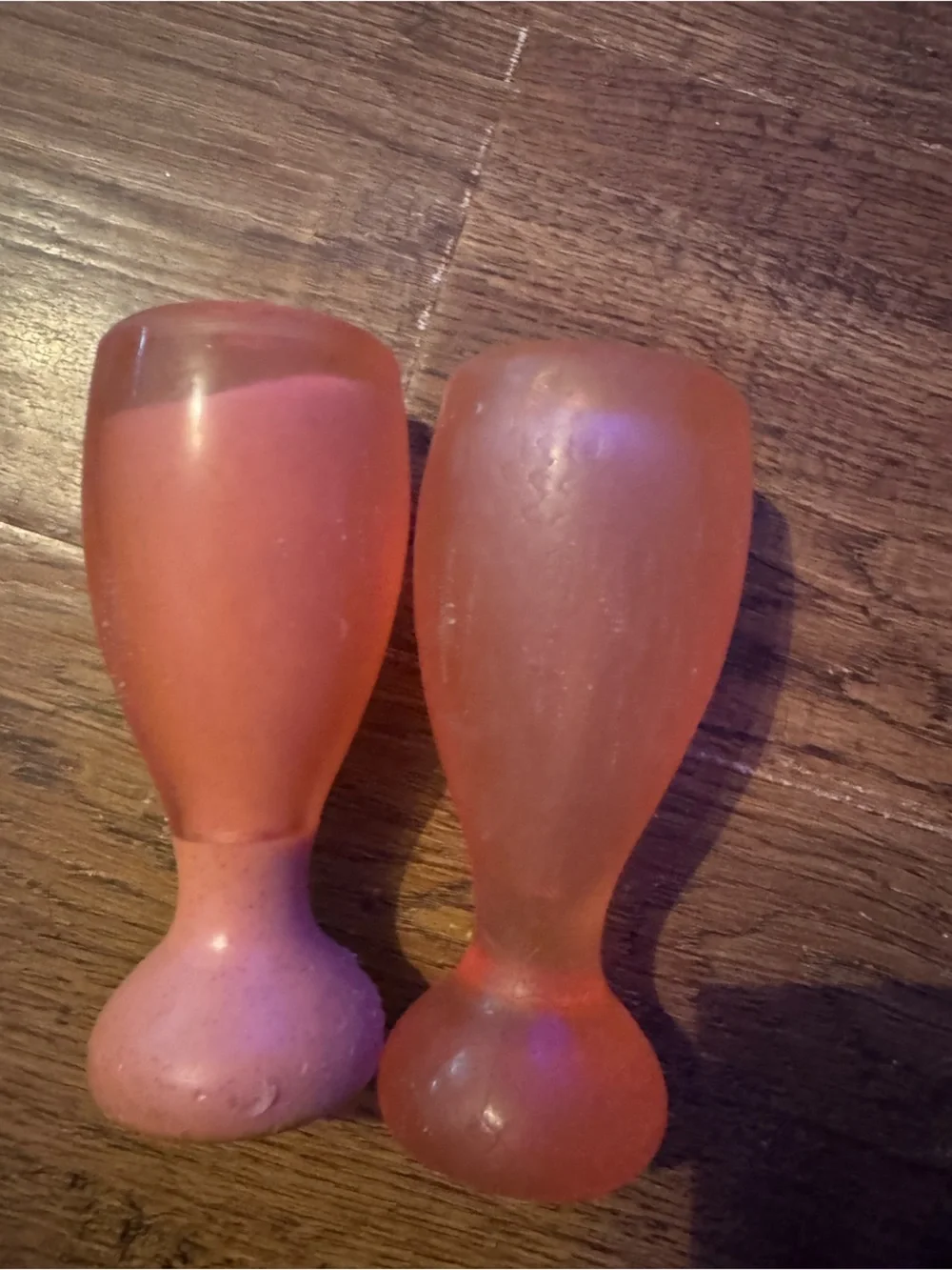 Bark Box Super Chewer Rose pink Chompagne flutes rubber & nylon L Dog Toy set